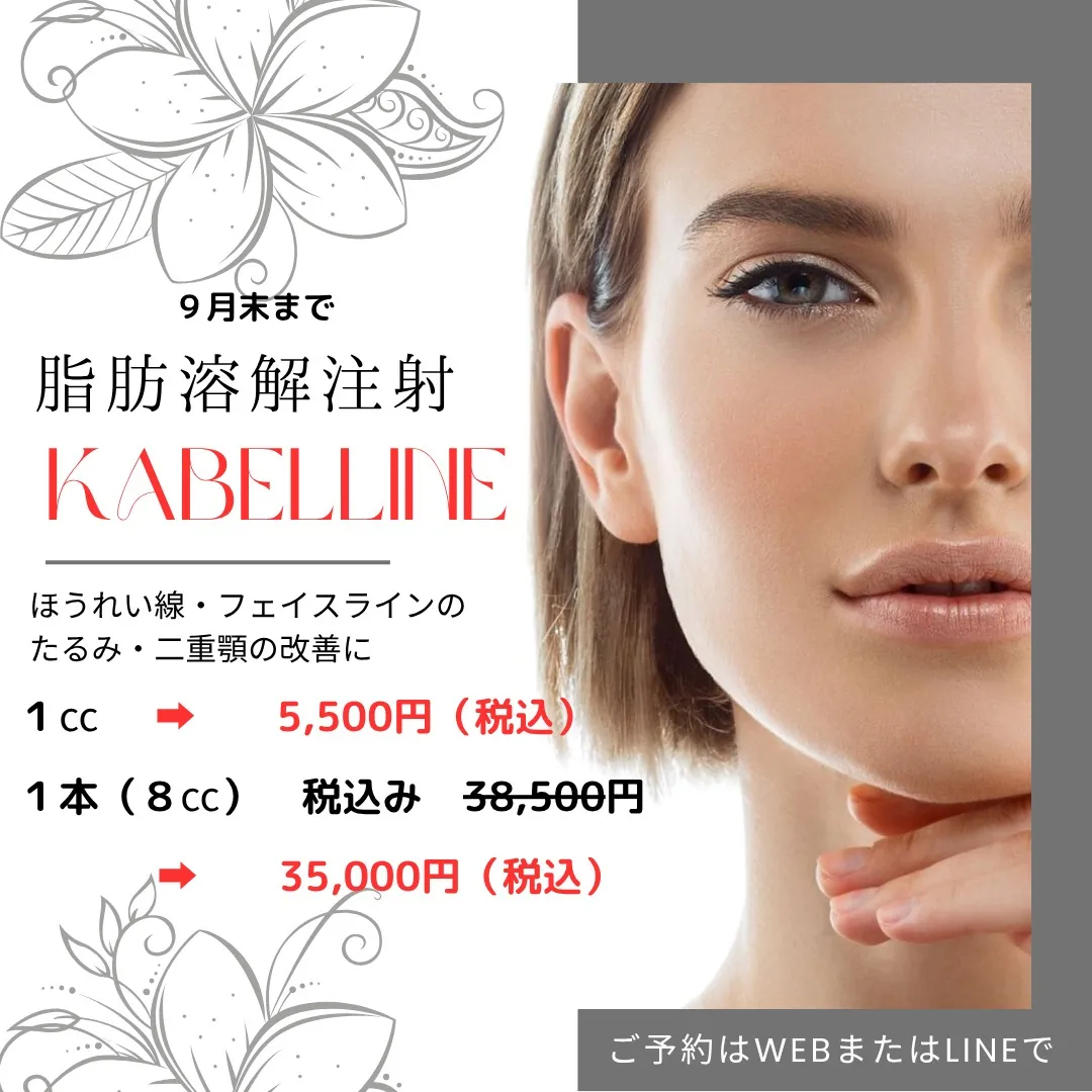 今だけの特別キャンペーン！脂肪溶解注射が更にお求めやすくなり...