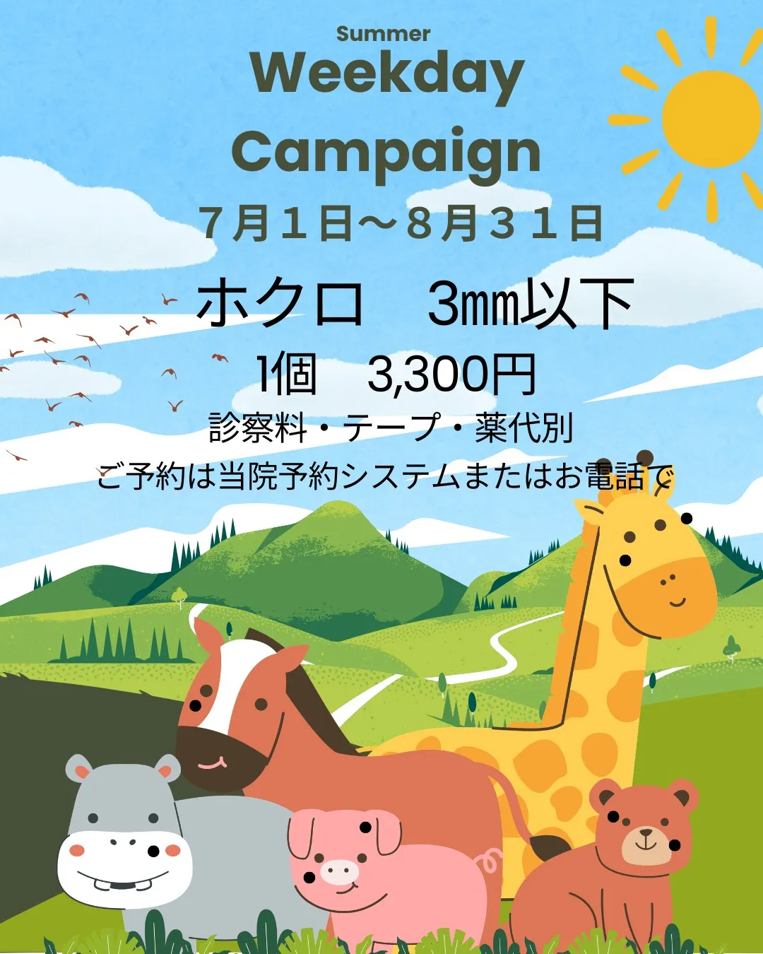 【7・8月限定😊平日キャンペーン】